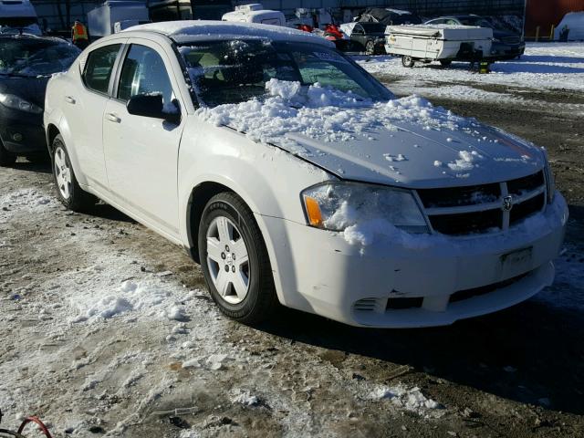 1B3CC4FB5AN125067 - 2010 DODGE AVENGER SX WHITE photo 1