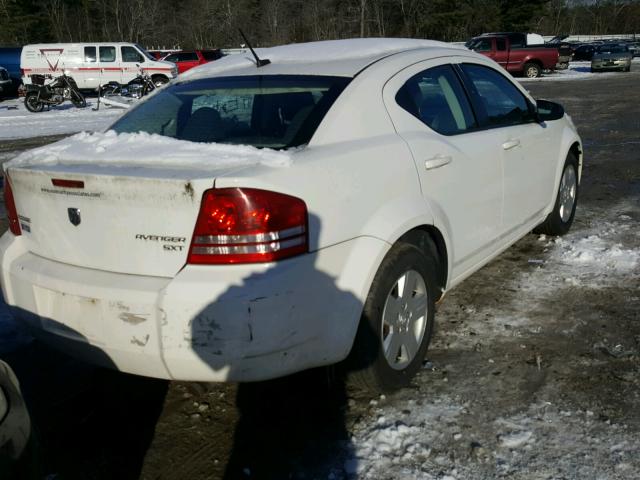 1B3CC4FB5AN125067 - 2010 DODGE AVENGER SX WHITE photo 4