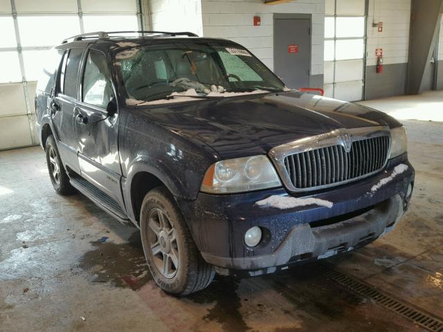 5LMEU88H44ZJ31977 - 2004 LINCOLN AVIATOR BLUE photo 1