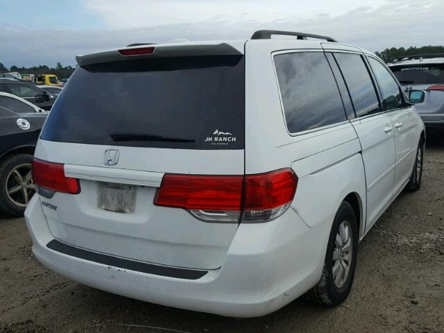 5FNRL38729B036546 - 2009 HONDA ODYSSEY EX WHITE photo 4