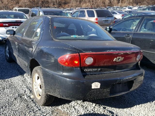 1G1JF52F447158946 - 2004 CHEVROLET CAVALIER L BLACK photo 3