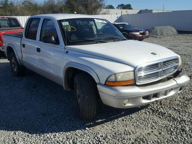 1D7HL48X43S184229 - 2003 DODGE DAKOTA QUA WHITE photo 1