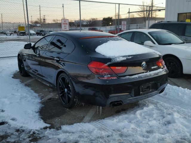 WBA6B2C55ED129470 - 2014 BMW 650 I BLACK photo 3