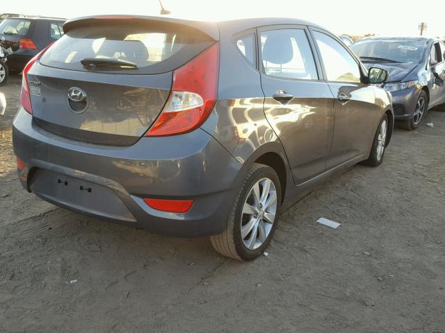 KMHCU5AE2CU036693 - 2012 HYUNDAI ACCENT GLS CHARCOAL photo 4