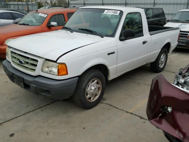 1FTYR10U32TA45503 - 2002 FORD RANGER WHITE photo 2