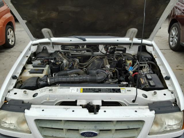 1FTYR10U32TA45503 - 2002 FORD RANGER WHITE photo 7