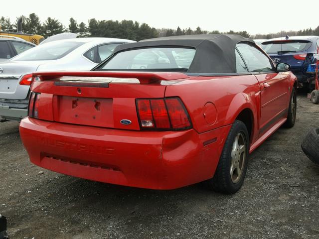 1FAFP44412F166902 - 2002 FORD MUSTANG RED photo 4