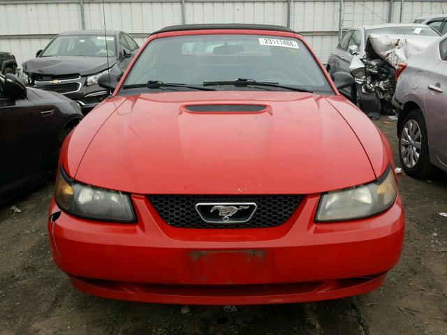 1FAFP44412F166902 - 2002 FORD MUSTANG RED photo 9