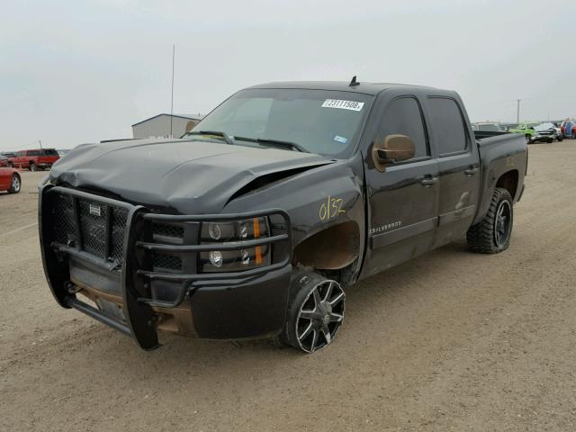 3GCEC13C37G506551 - 2007 CHEVROLET SILVERADO BLACK photo 2