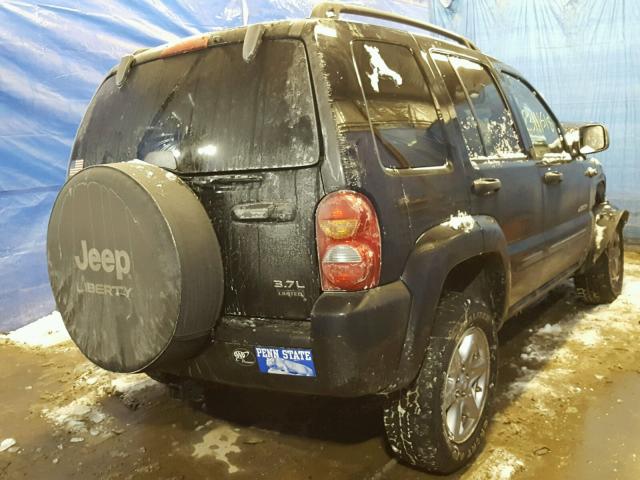 1J4GL58KX4W229632 - 2004 JEEP LIBERTY LI BLACK photo 4