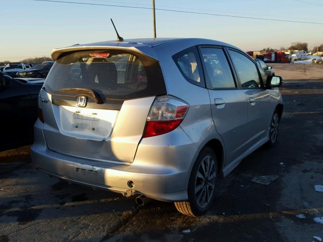 JHMGE8H51CC039857 - 2012 HONDA FIT SPORT SILVER photo 4