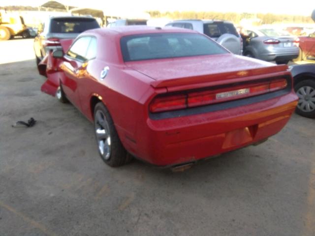 2C3CDYBT6EH137054 - 2014 DODGE CHALLENGER RED photo 3