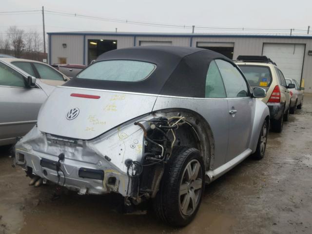 3VWRF31Y16M305666 - 2006 VOLKSWAGEN NEW BEETLE SILVER photo 4