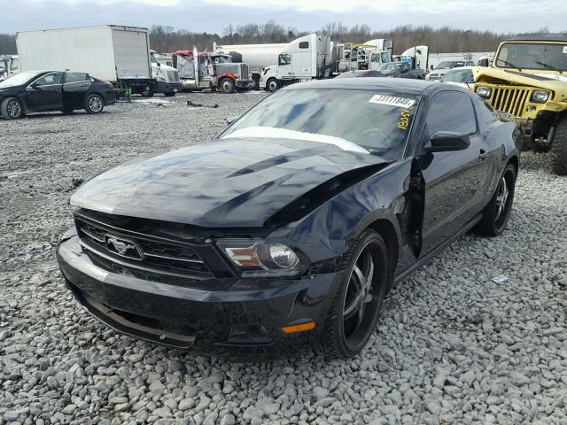 1ZVBP8AM1C5265809 - 2012 FORD MUSTANG BLACK photo 2