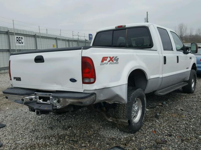 1FTNW21P44EB10540 - 2004 FORD F250 SUPER WHITE photo 4