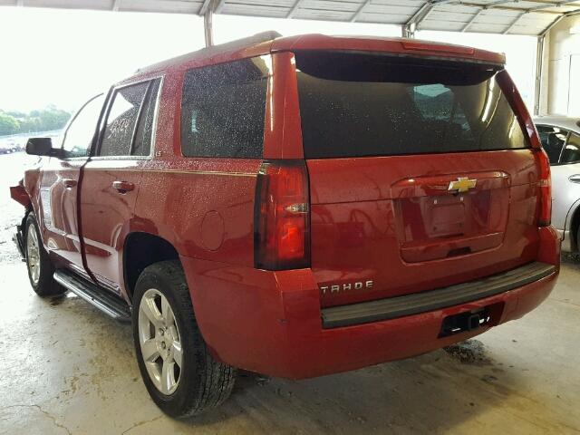 1GNSCAKC1FR125212 - 2015 CHEVROLET TAHOE C150 RED photo 3