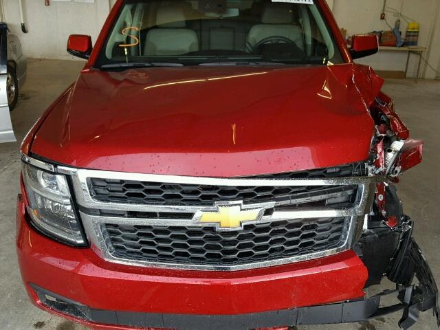 1GNSCAKC1FR125212 - 2015 CHEVROLET TAHOE C150 RED photo 7