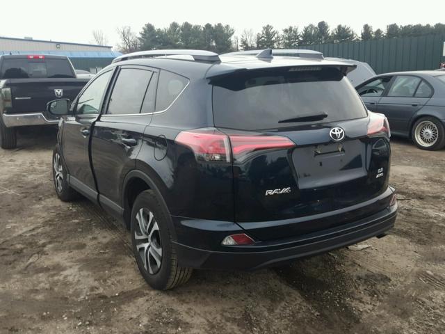 2T3BFREV3HW600597 - 2017 TOYOTA RAV4 LE BLACK photo 3