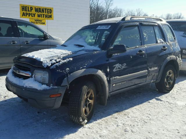 2CNBJ734X26935464 - 2002 CHEVROLET TRACKER ZR BLUE photo 2