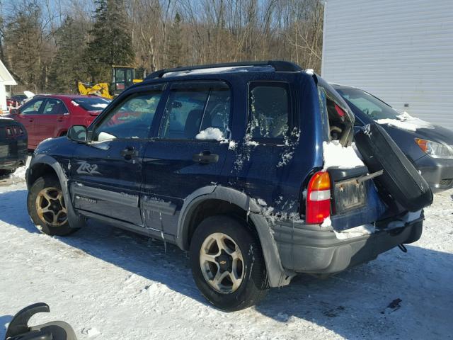 2CNBJ734X26935464 - 2002 CHEVROLET TRACKER ZR BLUE photo 3