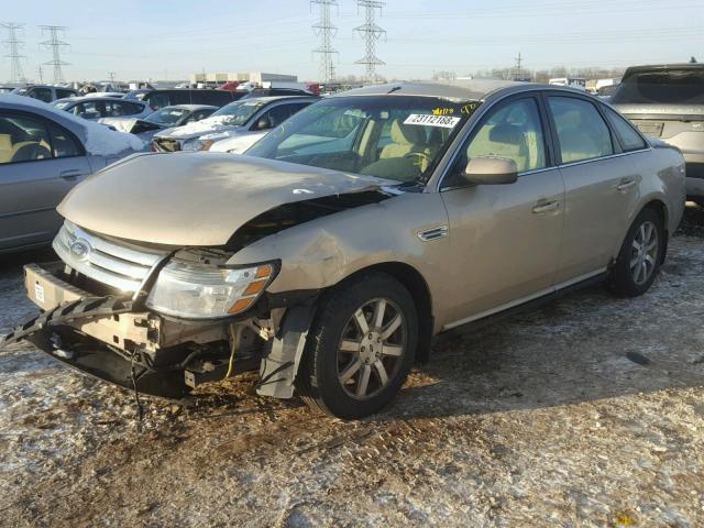 1FAHP24W58G127120 - 2008 FORD TAURUS SEL TAN photo 2