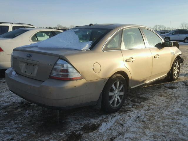 1FAHP24W58G127120 - 2008 FORD TAURUS SEL TAN photo 4