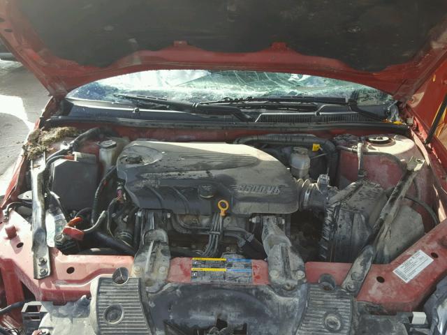 2G1WT55N581237627 - 2008 CHEVROLET IMPALA LT RED photo 7