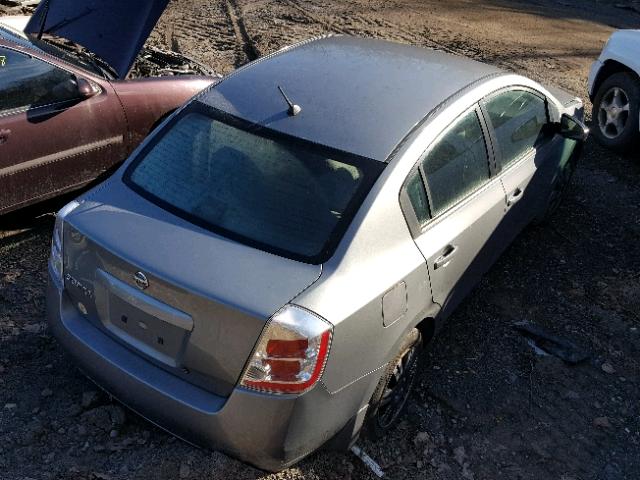 3N1AB61E98L663127 - 2008 NISSAN SENTRA 2.0 GRAY photo 4