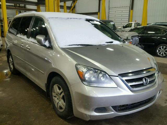 5FNRL38467B445409 - 2007 HONDA ODYSSEY EX SILVER photo 1