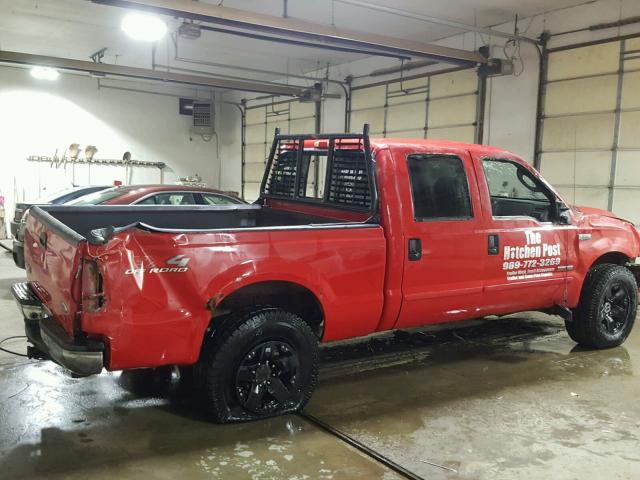 1FTSW21P16EB24367 - 2006 FORD F250 SUPER RED photo 4