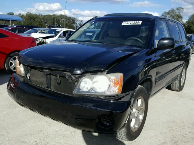 JTEGF21A320045125 - 2002 TOYOTA HIGHLANDER BLACK photo 2