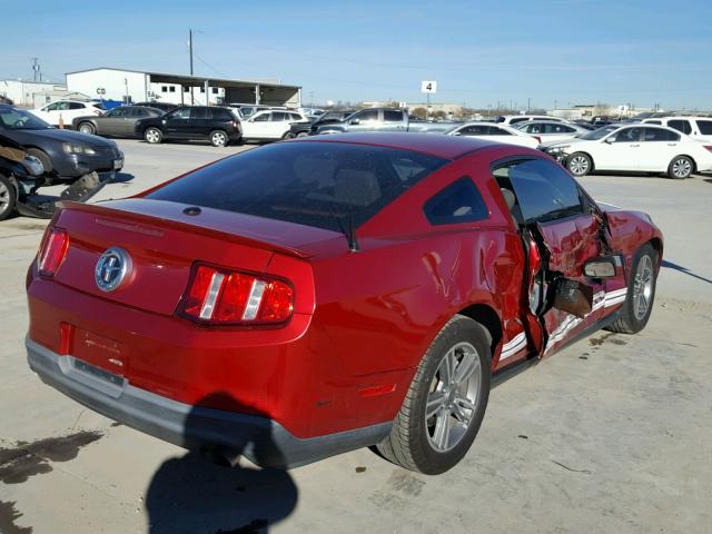 1ZVBP8AM8C5226683 - 2012 FORD MUSTANG RED photo 4