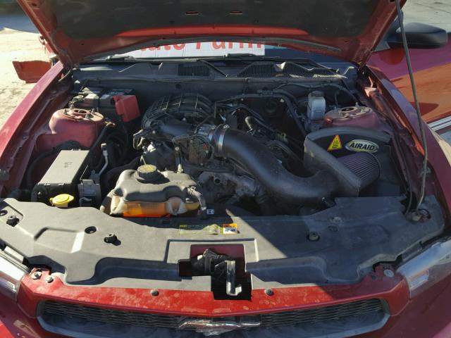 1ZVBP8AM8C5226683 - 2012 FORD MUSTANG RED photo 7