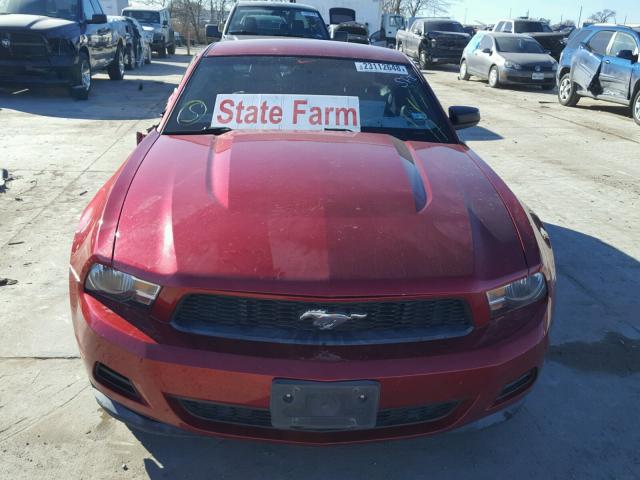 1ZVBP8AM8C5226683 - 2012 FORD MUSTANG RED photo 9