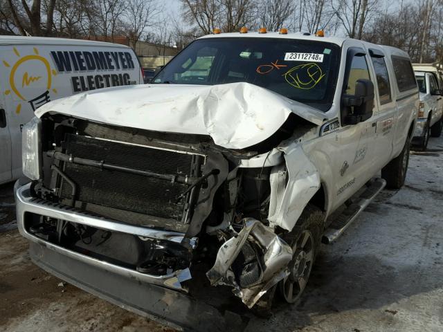 1FT8W3BT0FEA31819 - 2015 FORD F350 SUPER WHITE photo 2