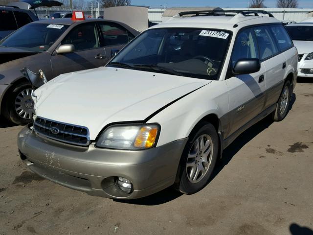 4S3BH665917657895 - 2001 SUBARU LEGACY OUT WHITE photo 2