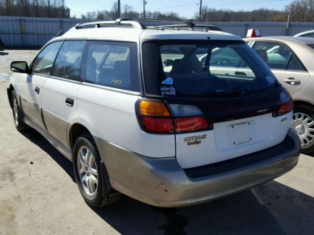 4S3BH665917657895 - 2001 SUBARU LEGACY OUT WHITE photo 3