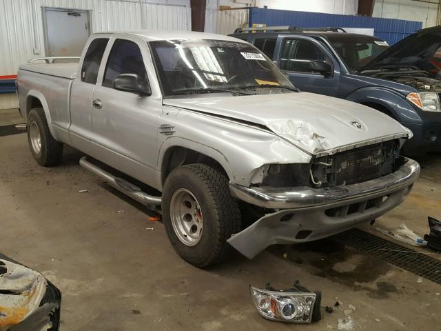 1D7GL42NX4S508918 - 2004 DODGE DAKOTA SLT SILVER photo 1