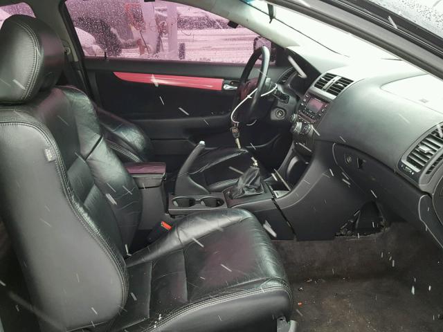 1HGCM81695A004991 - 2005 HONDA ACCORD EX BLACK photo 5