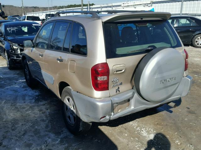 JTEGD20V450069383 - 2005 TOYOTA RAV4 GOLD photo 3