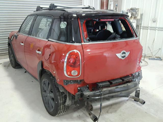 WMWZC5C57DWP31902 - 2013 MINI COOPER S C RED photo 3