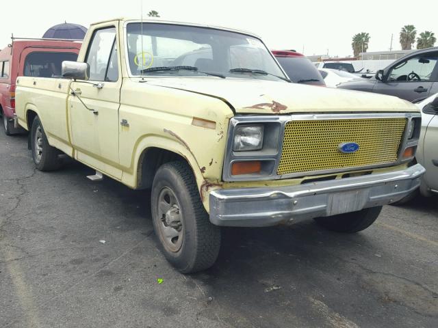 1FTCF15Y2EPA46704 - 1984 FORD F150 YELLOW photo 1