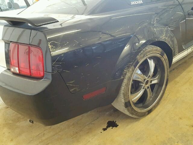 1ZVFT80N365154187 - 2006 FORD MUSTANG BLACK photo 10