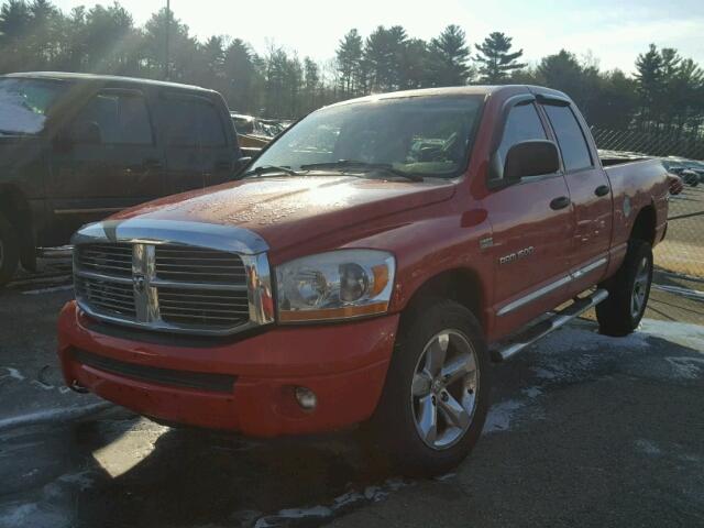 1D7HU18276S677407 - 2006 DODGE RAM 1500 S RED photo 2