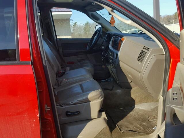 1D7HU18276S677407 - 2006 DODGE RAM 1500 S RED photo 5