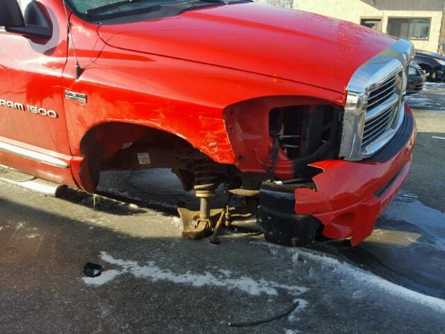 1D7HU18276S677407 - 2006 DODGE RAM 1500 S RED photo 9