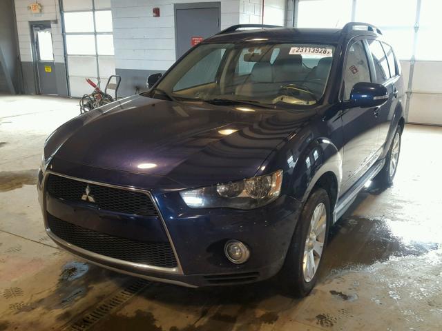 JA4JT3AW8CU001162 - 2012 MITSUBISHI OUTLANDER BLUE photo 2