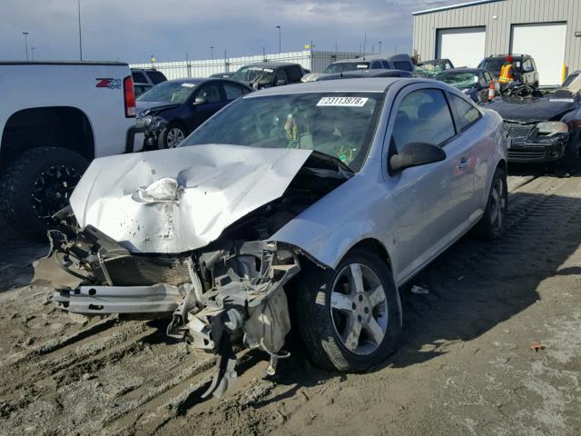 1G1AK18F787120550 - 2008 CHEVROLET COBALT LS SILVER photo 2