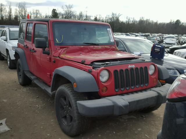 1J4GA39188L567554 - 2008 JEEP WRANGLER U RED photo 1