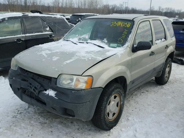 1FMYU02104KA71377 - 2004 FORD ESCAPE XLS TAN photo 2